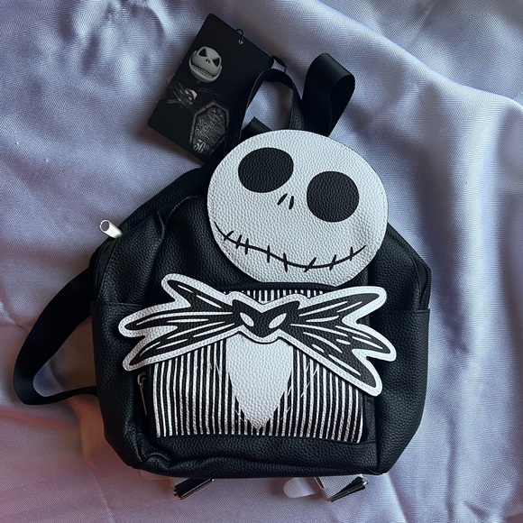 Nightmare before christmas Jack Skellington black mini backpack - Picture 1 of 6
